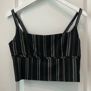 Urban Outfitters Striped Strappy Crop Top